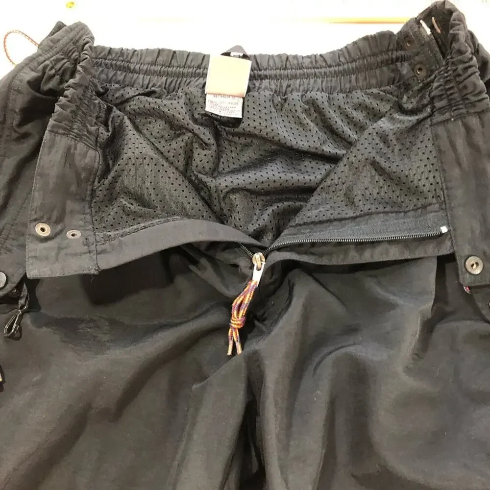 Eastern Mountain Sports pants full leg zippers nylon lined elastic waist mens M
